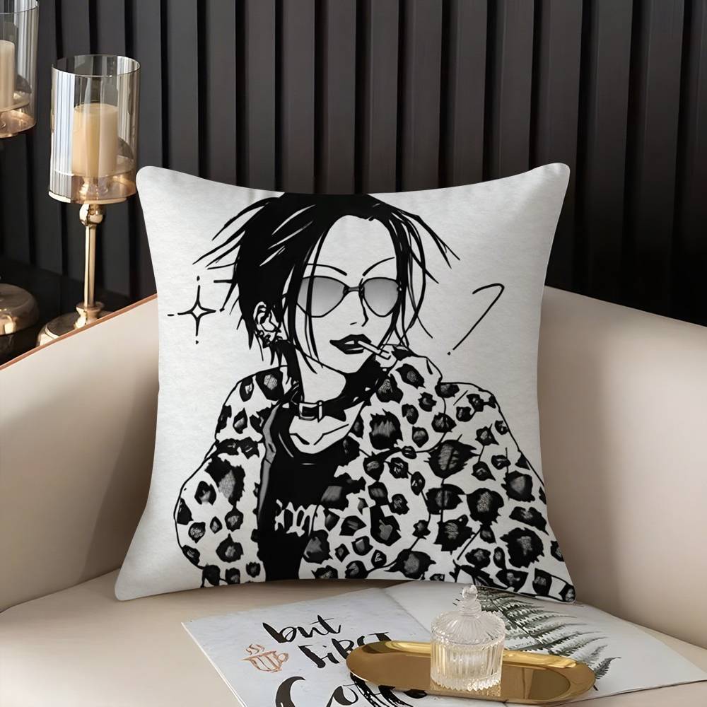 Arrival N-Nana Anime Pillow Case Home Dorm Chair Back Short Plush Double-Sided Printing Office Nap Time Cushion Cover
