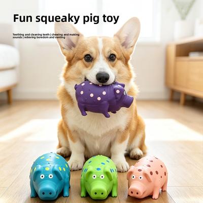 Hundespielzeug Lustiges Latex Geräuscherzeugendes Seltsames Quietschendes Schweineähnliches Langlebiges und Kausicheres Gefülltes Latex Stachelige Schwein für die Zahnung Haustierspielzeug