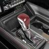For Dodge Ram 1500 -2026 Red Carbon Fiber Gear Lever Shift Knob Cover Trim2*