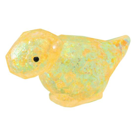 Dinosaur Shape Squeeze Toy Glitter Soft Pinch Toy for Stress Relief Slow Rebound Soft Tactile Fidget Toy for Kids And Adults