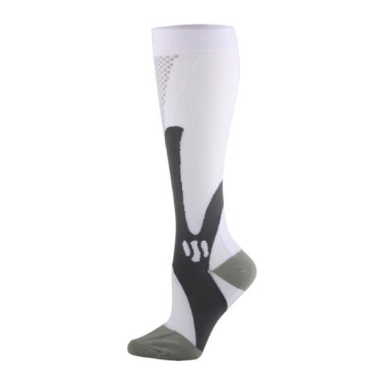 Outdoor Running Sports Breathable Nurses Compression Calf High Socks Stocking