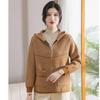 Mom spring new casual jacket women's sweater cardigan elderly spring and autumn knitted lapel coat