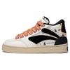 OSWALD X Li Ning Wave 180 Abrasion Resistant Breathable Mid Top Skateboard Shoes Women's White Black AECT020-1