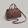 Preppy Style Autumn Winter Handbag for Women 2025 New Small Style Quilted Boston Pillow Bag Versatile Crossbody Bag