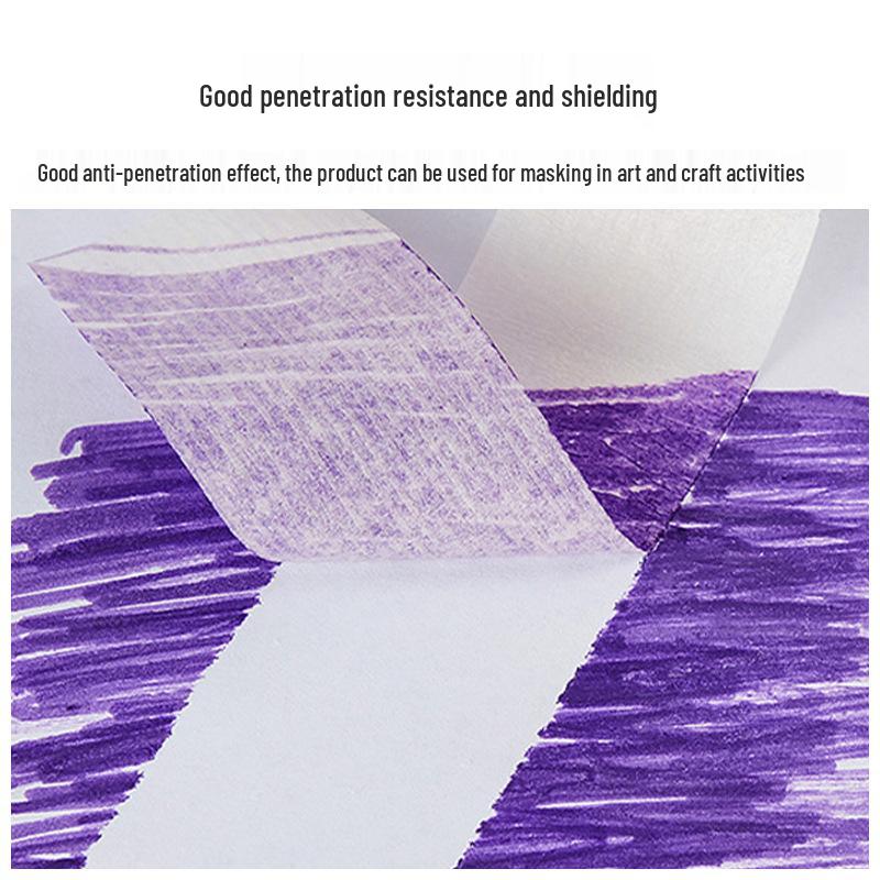 Washi Tape for Art and Decoration: Paintable Masking Tape for Student Projects, Wedding Decor, and Color Separation.