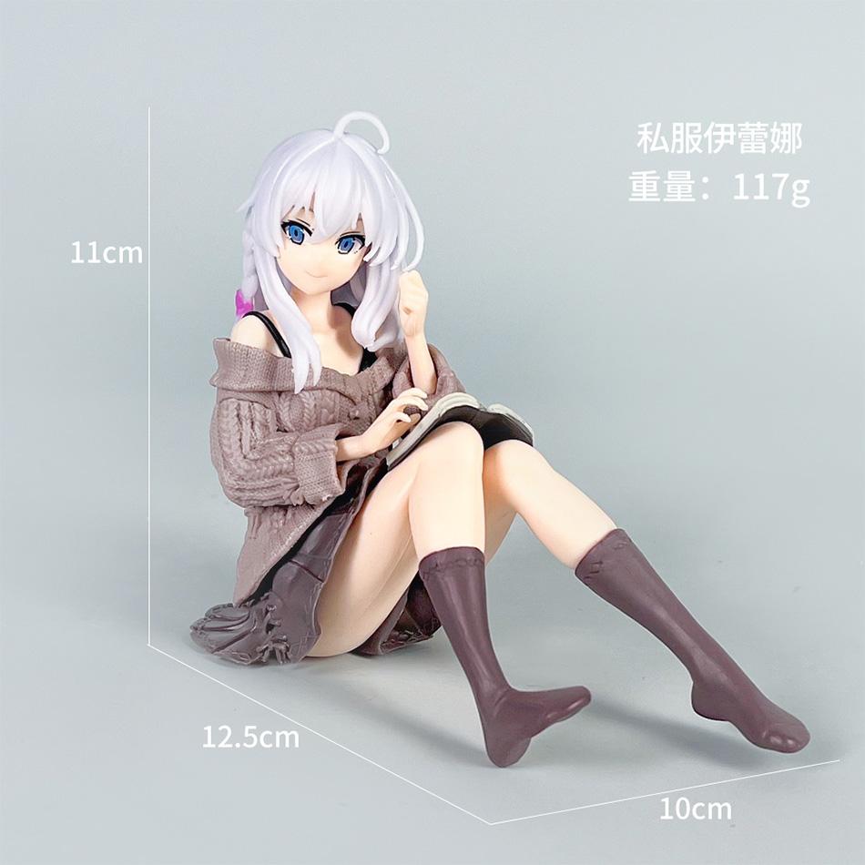 Journey Elaina Anime Figure Knitted Dress Witch Elaina Action Figure Pvc Collection Model Doll Toys for Christmas Gifts