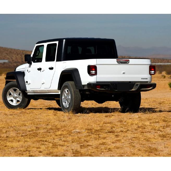 JeCar Carbon Fiber Tailgate Door Handle Cover Trim Accessories for Jeep Gladiator JT 2020-2023