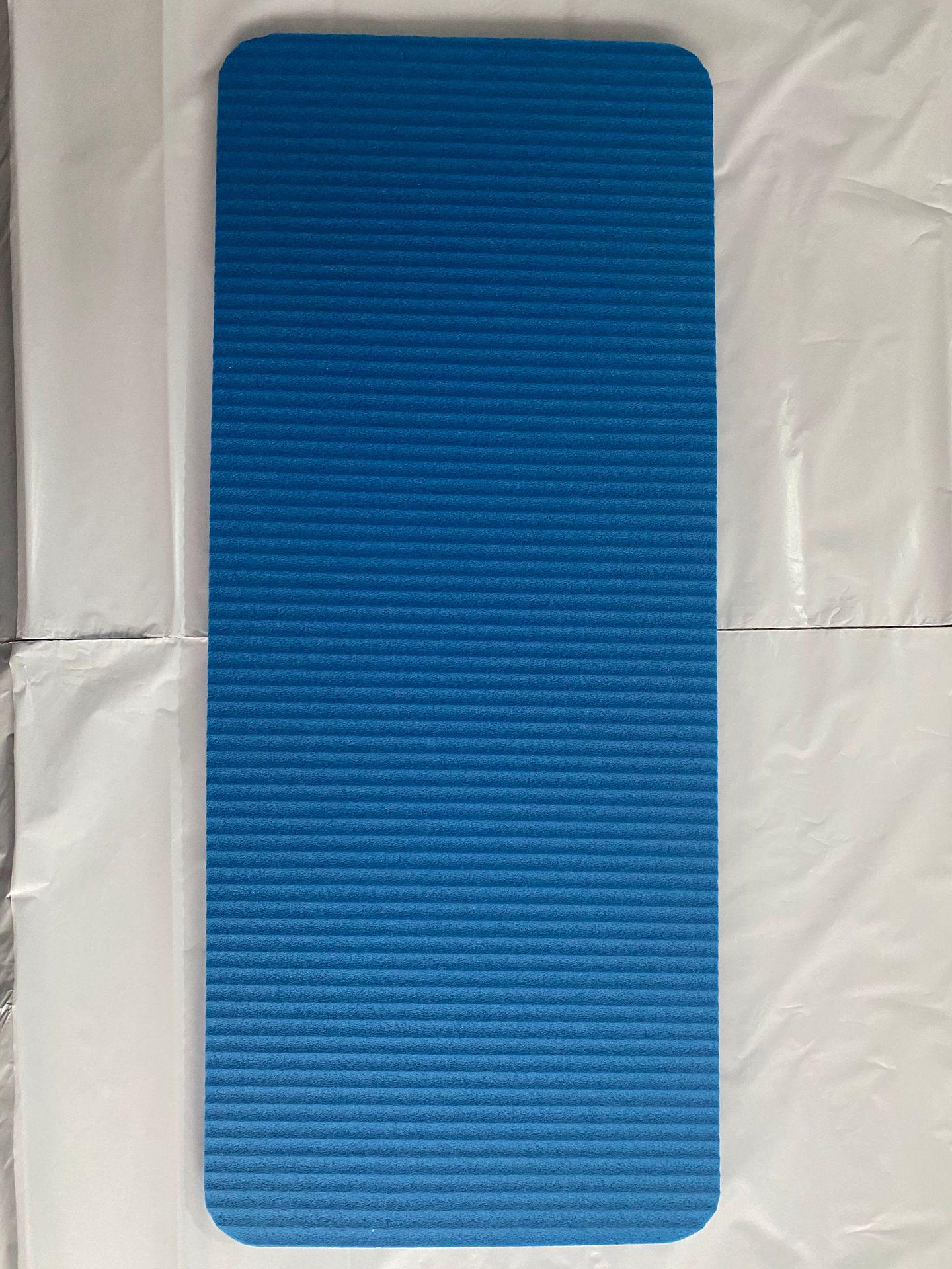 

NBR Non-Slip Ab Wheel & Elbow Support Yoga Mat 60x25x1.5 cm 60*25*1.5 Mat + Strap синий