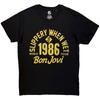 Bon Jovi 1986 Världsturné T-shirt Unisexs