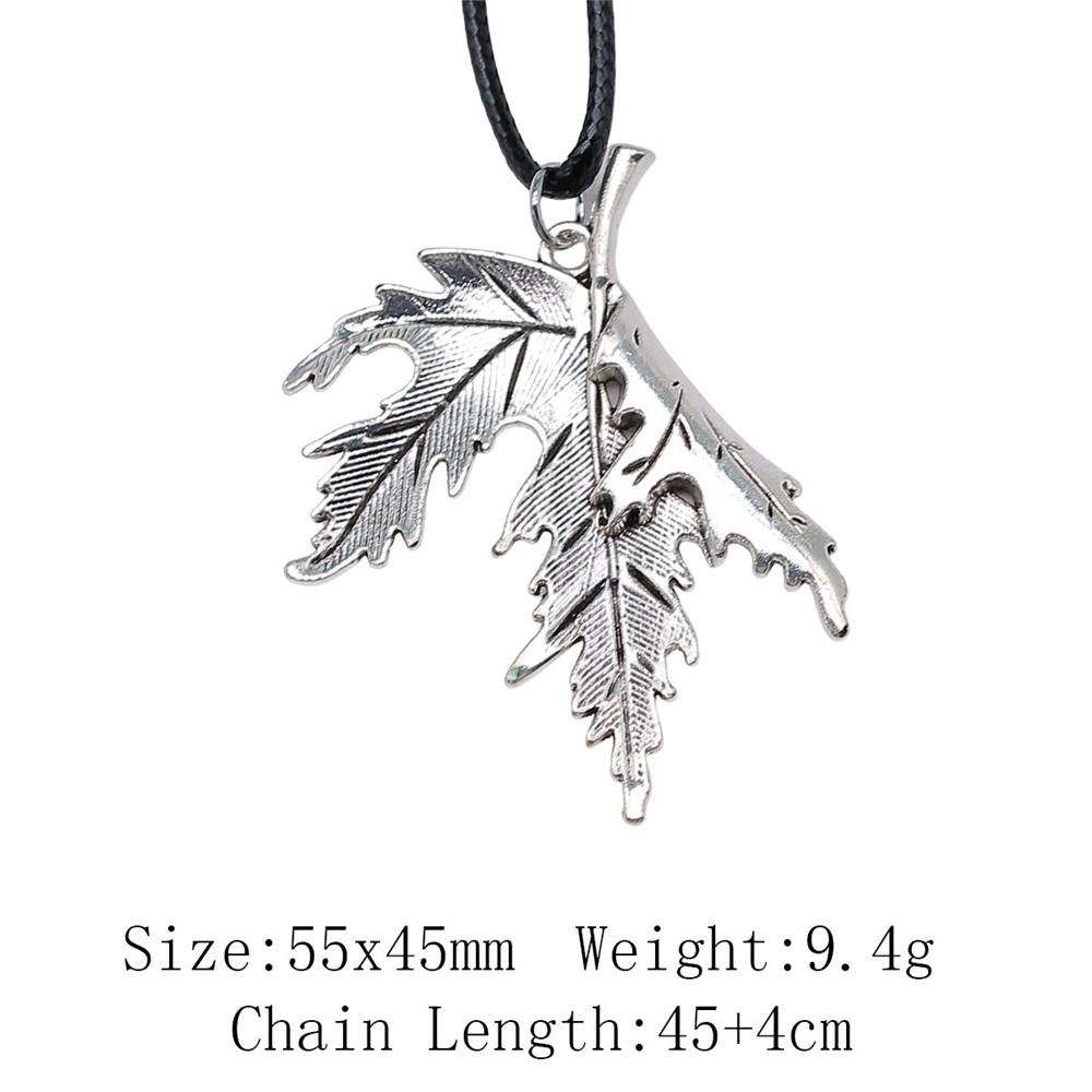 Valentine's Day Necklaces For Couples Leaf Flower Necklace Leather Chain 45cm Cheap Things Neck Pendants