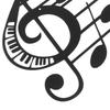 Music Notes Wall Decor Metal Music Notes Wall Music Theme Note Decor Hanging Sign Wall Hanger for Home Living Room Art