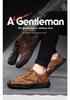 Men's Plus Size Ultra-fiber Casual Low-top Hand-stitched Shoes