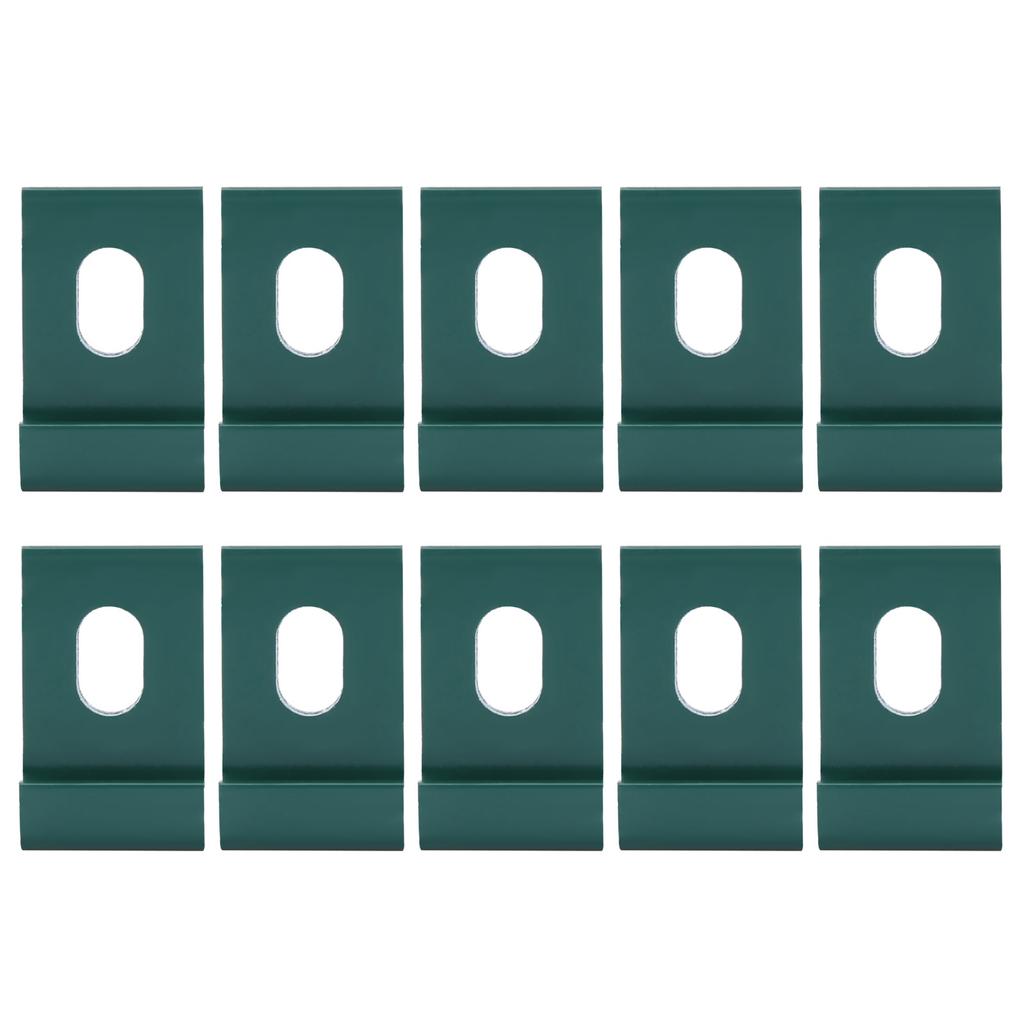 10Pcs Base Clips Hook Fixings Attaches Aluminium Greenhouses Fixture Set