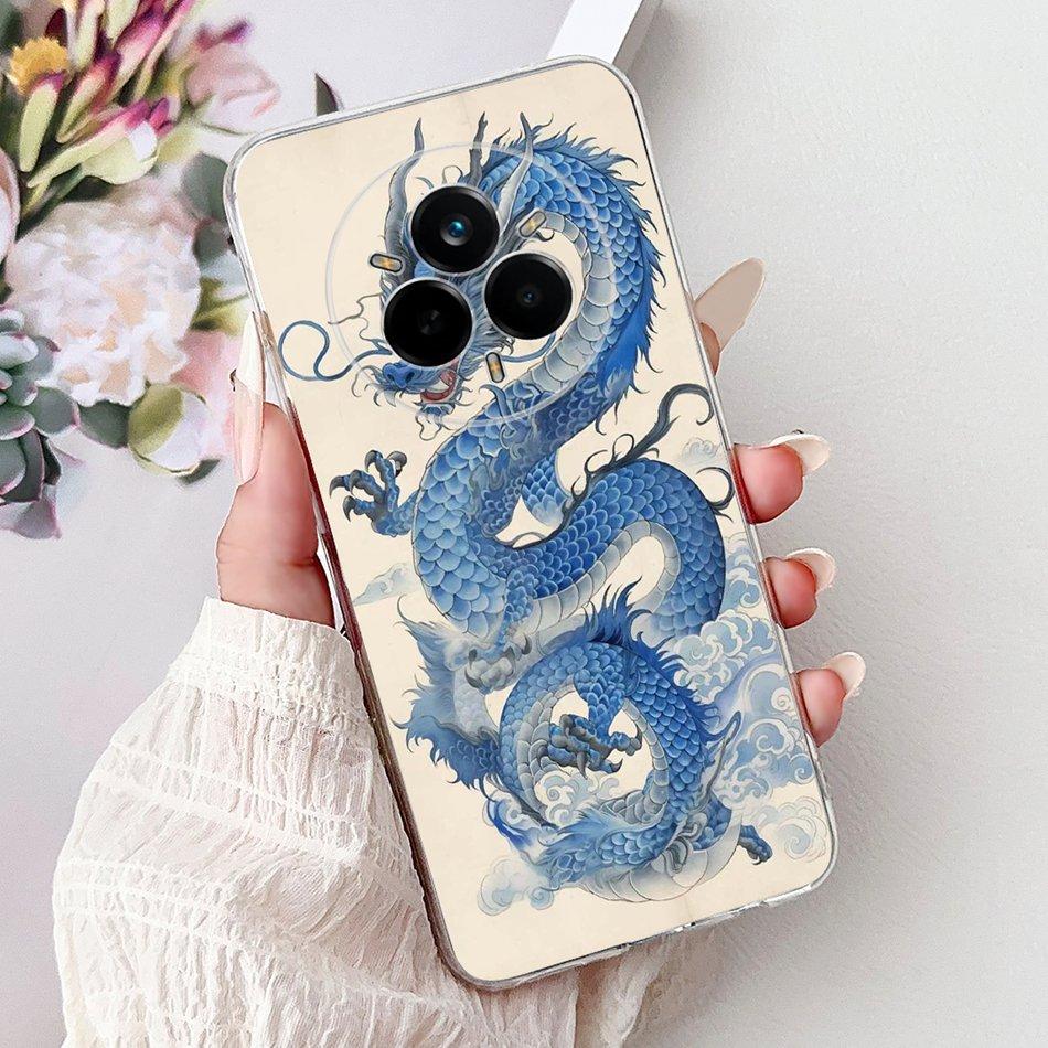 For Realme 14 Pro 14Pro+ Elegant Floral Cat Printed Phone Case For Realme 14 Pro Plus 14Pro 5G Soft Silicone TPU Cases