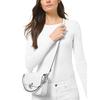 New MICHAEL KORS Bradshaw Cow Leather Baguette Shoulder Bag Women's Pure White 30S1S2BL1L-085