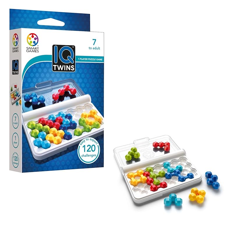 

SmartGames IQ Twins travel game Comes with 120 challenges For ages 7 to adults