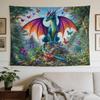 A Stylish Tapestry, Fantasy Dragon Artwork.,perfect for Sprucing up Wall Decor in Homes, Dorms and Bedrooms.
