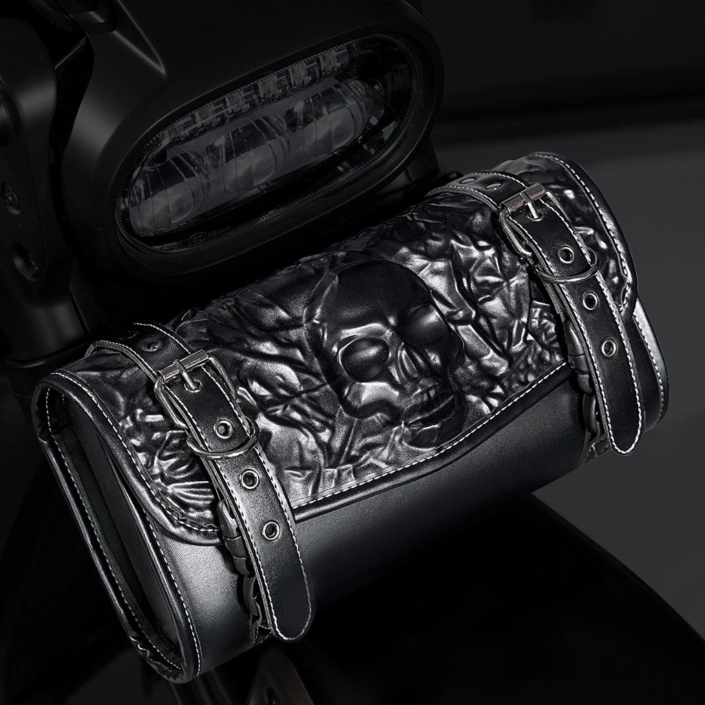 Punk Retro Locomotive Trailer, Motorcycle Outdoor Riding Electric Vehicle Device