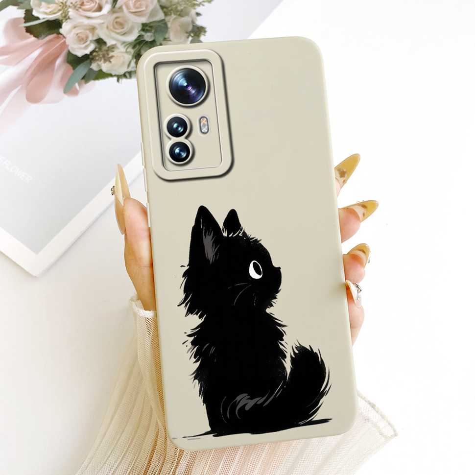 For Xiaomi Mi 12 Pro 2201122C Case Bright Flowers LOVE Silicone Soft Back Cover For Xiaomi MI12 PRO Mi 12S Pro 6.73" Phone Cases