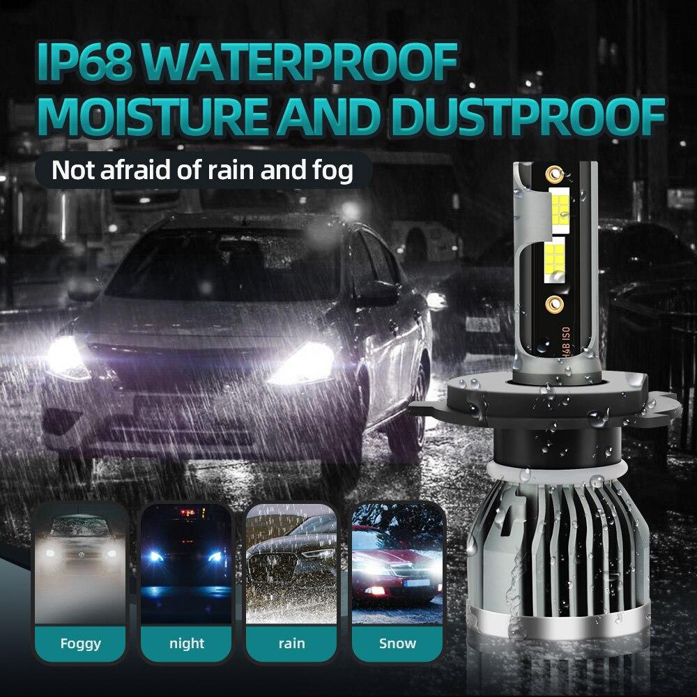 Roadsun High Low Beam H4 LED Headlight HB4 HB3 9005 9006 H11 H13 9004 9007 H1 H7 Led Canbus 3570 Chip Auto Fog Lights 12V 6000K