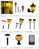 Solar Flame Wall & Garden Lamp with Plug-in Option