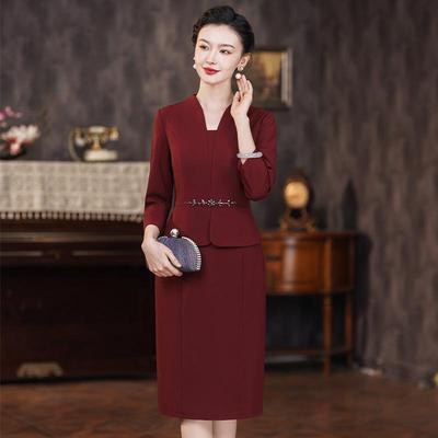 Shenzhen Cheongsam Plus-Size Moeder van de Bruid Jurk 2024 High-End Huwelijksbanket Toastjurk