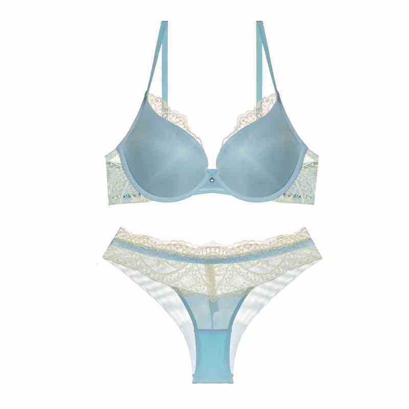 Underwear Women's Small Breasts Gather In Autumn and Winter, Sexy Pure Lace, Seamless Lace, Large Collection of Secondary Breasts, Anti-sagging Bra