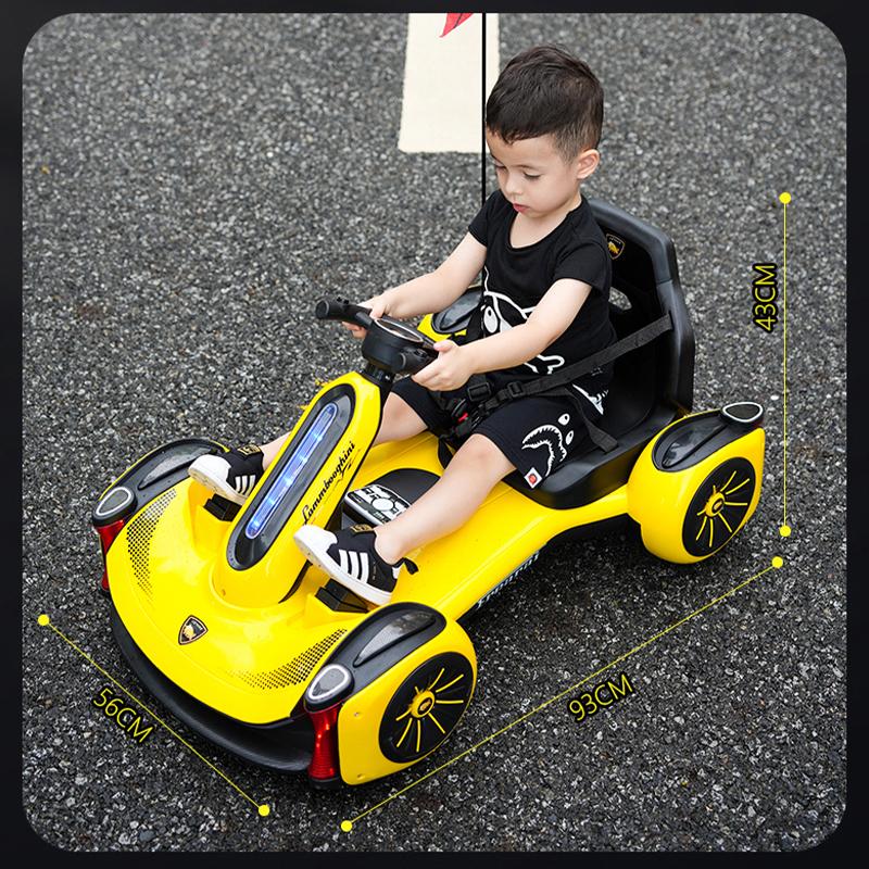 Children's Electric Car 360 Degree Drift Four-wheeled Dual Drive Can Sit Baby Remote Control Toy Car All Terrain Vehicle