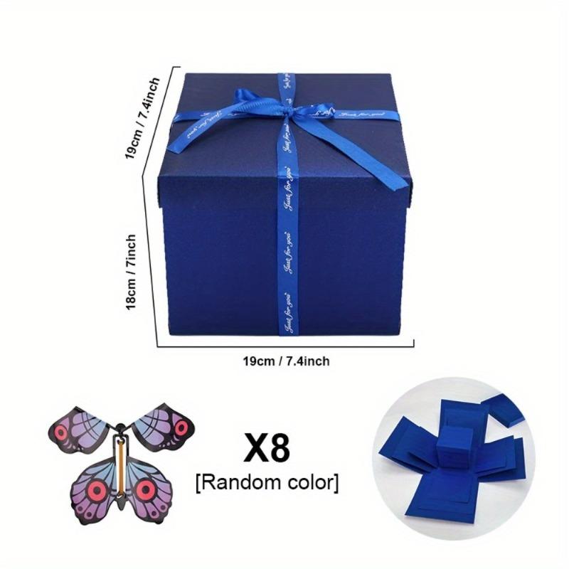1set Creative Festival Gift Box Surprise Love Combination Flying Butterfly Handmade Birthday Gift Box Festival Gift