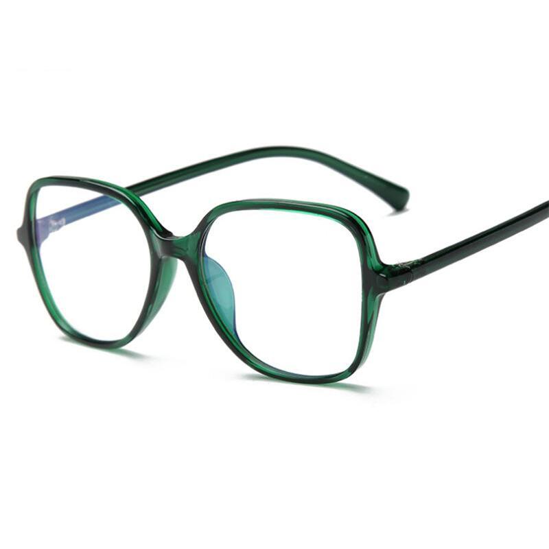 Drak Green Frame Anti-Blue Light Polygon  Prescription Eyeglasses  Shortsighted Spectacles 0 -0.5 -0.75 To -6.0