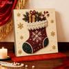 DIY Craft Kit Christmas Diamond Collage 2D Flat Beaded Picture  Christmas Decoration