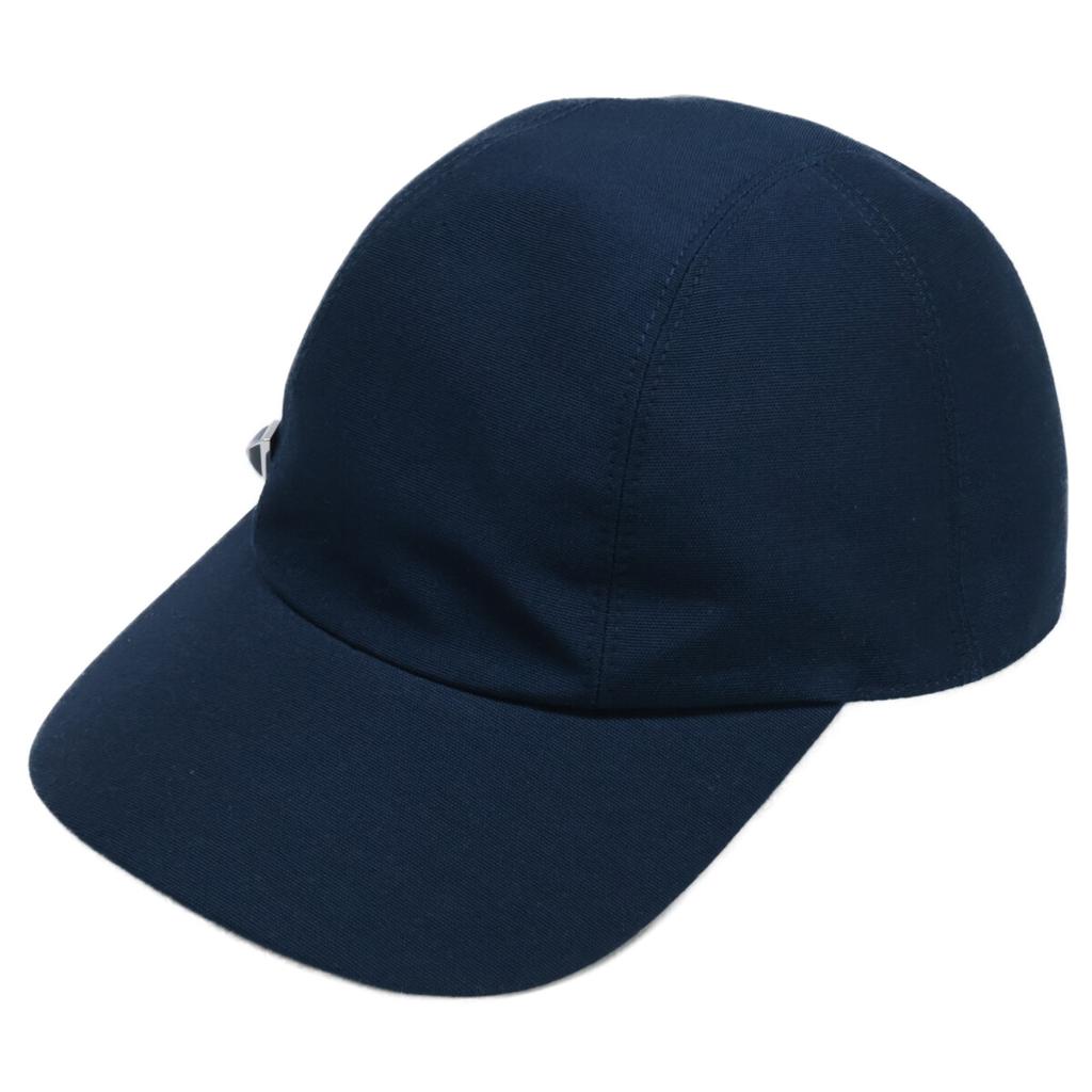 HERMES [/Domestic Regular] Davis Dot Medor Newsboy/ hat 59 NavyUsed