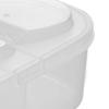Spice Storage Box Versatile 2 Grid Sealed Lid Seasoning Condiment Container Box for Home Kitchen