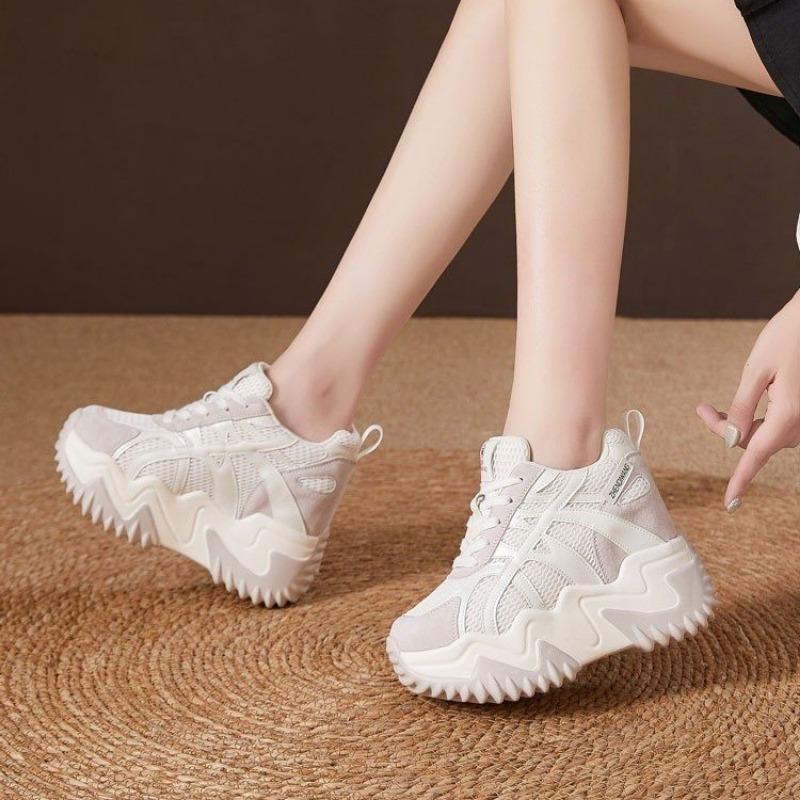 Small inner height-increasing shoes women's autumn new sports shoes platform-soled versatile casual women's shoes