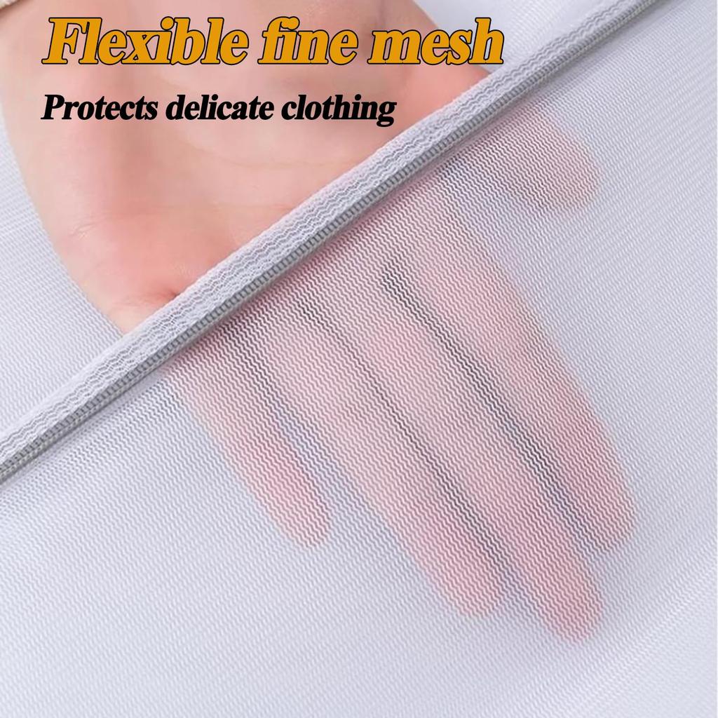 3 Packs Fine Mesh Laundry Bags- Jumbo Durable Delicates Bag for Washing Machine for Jackets, Curtains,Lingerie, Shoes
