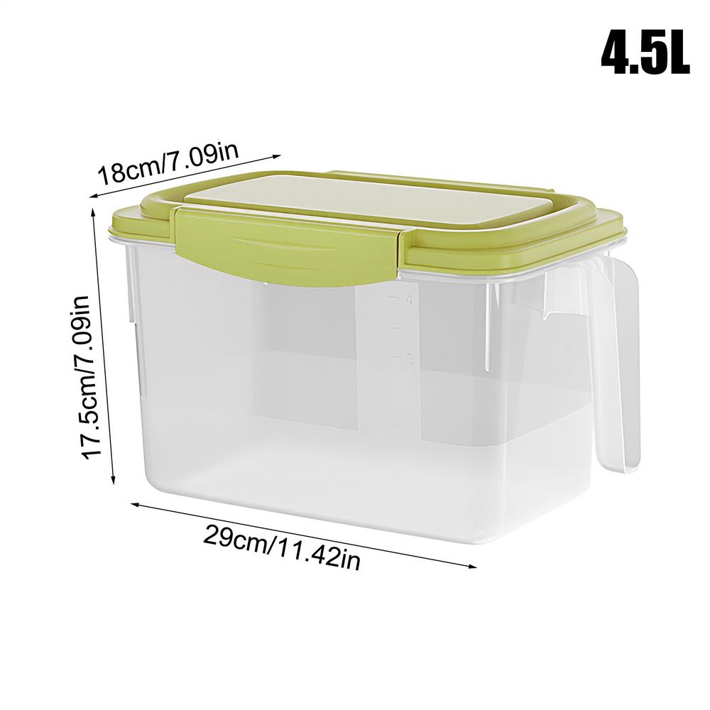 

Refrigerator Containers 4.5L Fruit Organizer Box Fruit Keeper Organizer For Families Home Cooks Parents Office RV Restaurant зелений