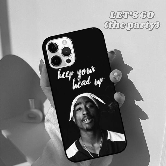 Hiphop Rap Singer 2Pac Tupac Shakur Phone Case Cover for iPhone 17 Air 16 16e 15 12 11 13 14 Pro Max Plus Coque