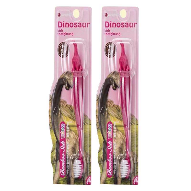 

Bamboo Salt Kids Dinosaur Soft Bristle Toothbrush