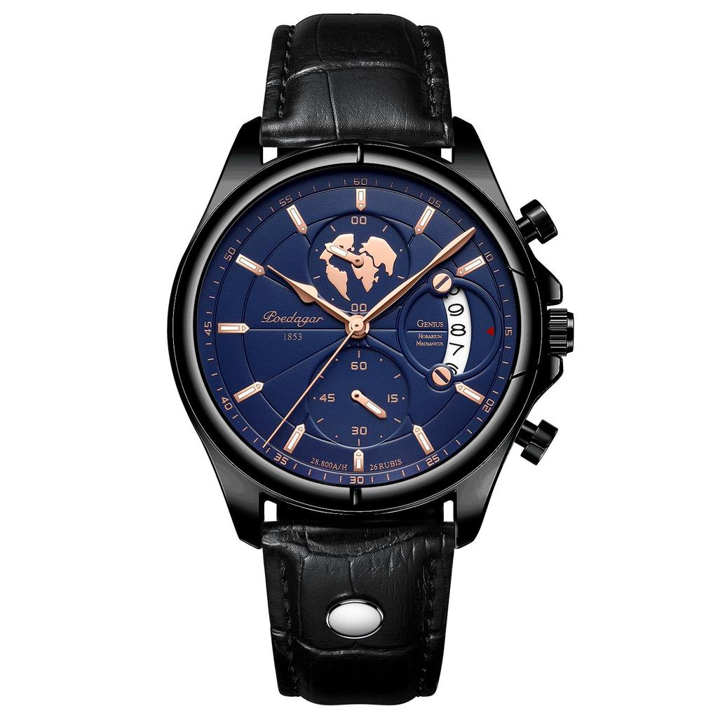 Swiss Waterproof Multifunctional Luminous Men's Fashion Wristwatch