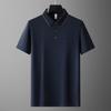 Herren Plus Size Polohemd aus Maulbeerseidenmischung