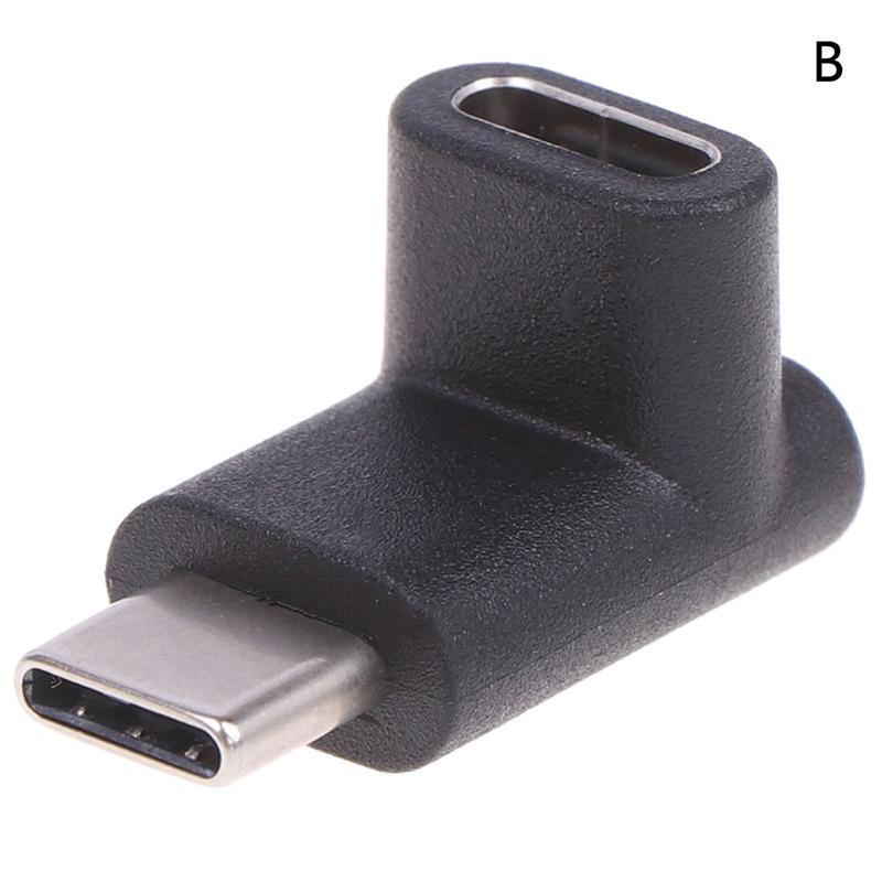 Rechtwinklig 90 Grad USB 3.1 Typ C Stecker auf Buchse USB-C Konverter Adapter