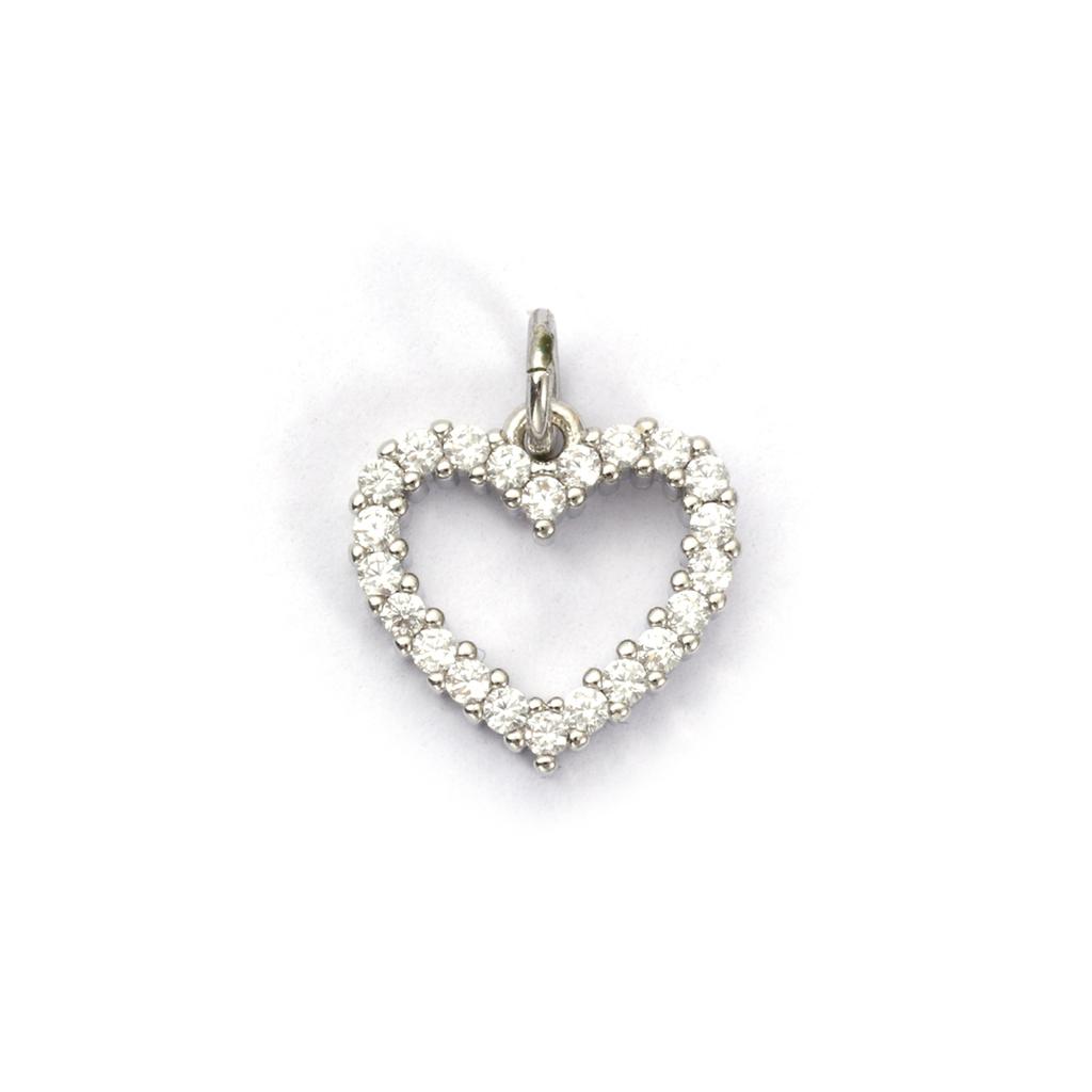 1 Piece Brass & Cubic Zirconia Charms Gold Plated Micro Pave Wings Heart Key Eye Lock Pendant For DIY Necklace Jewelry Making