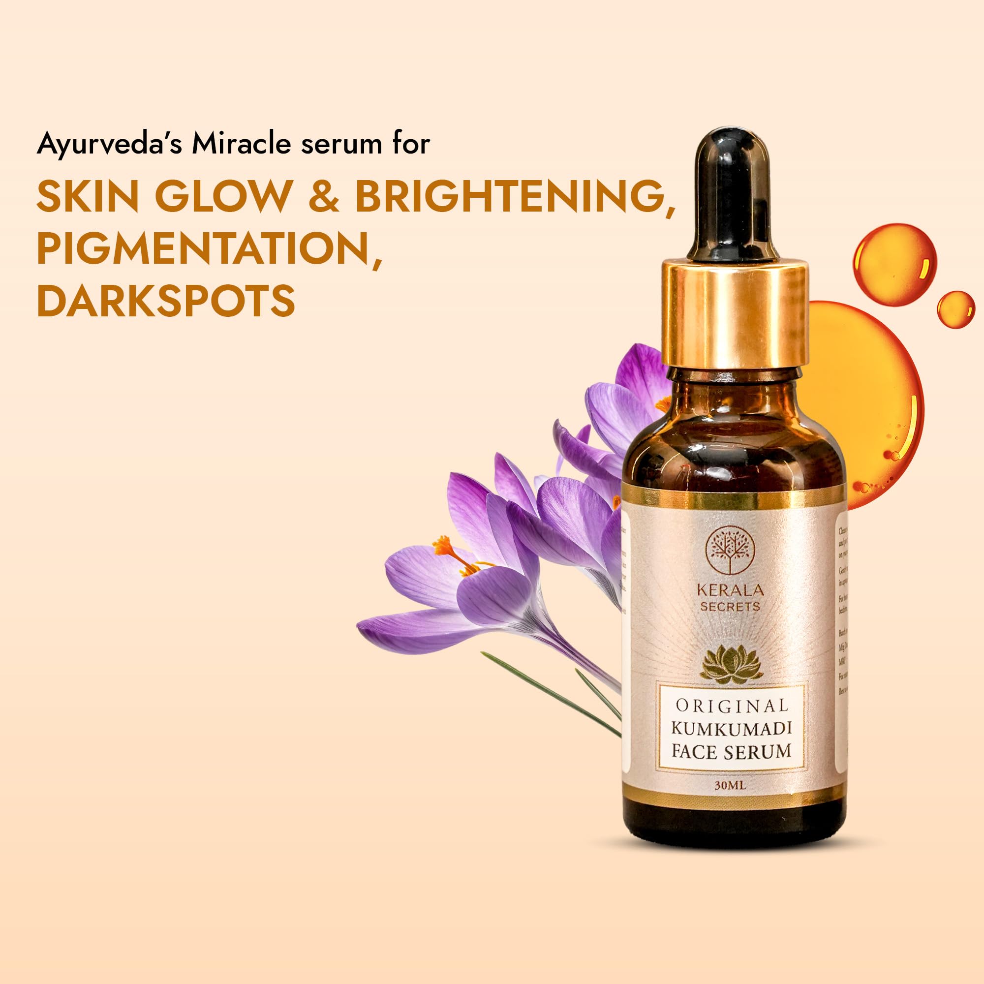 Oriģināls Kumkumadi sejas serums – Ājurvēdas
