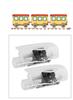 2Pcs Led For Toyota Crown S170 S180 S200 S210 Royal Projector Car Decor Welcome Door Lights Puddle Lamp Sticker Accessories