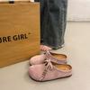 Baotou Flat-soled Half-slippers Women Wear Platform Shoes New Spring and Summer One-pedal Lazy Shoes