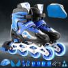Adjustable PVC Inline Skates with Music Style - Flashing Wheels for Men, Women, and Children