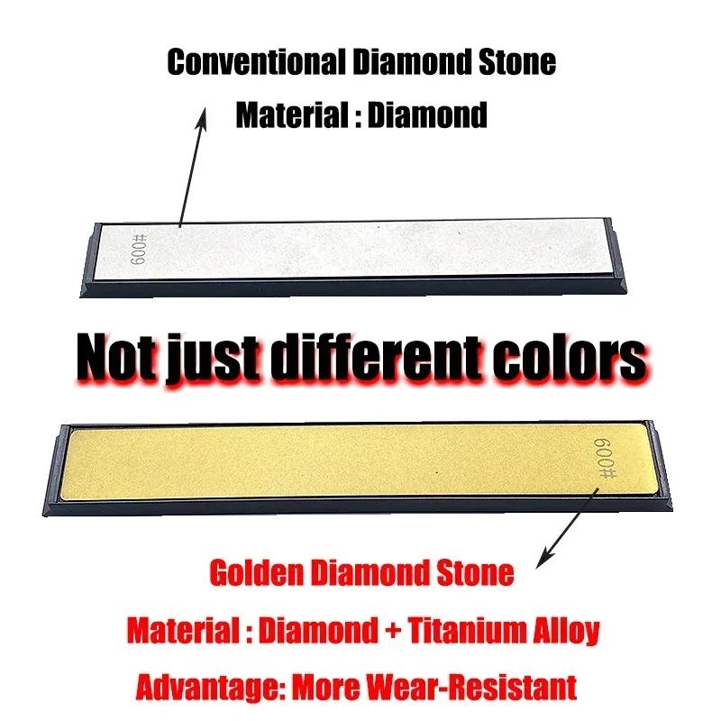 1600# Piatră Diamant Aurie Ascuțitor cu Unghi Fix Piatră de Ascuțit Instrument Sistem de Ascuțit Cuțite de Bucătărie Piatră de Ascuțit de Uz Casnic Apex