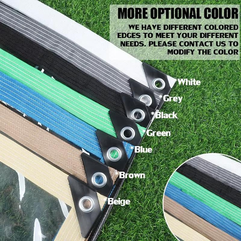 0.35mm Heavy Duty Clear PVC Vinyl Tarpaulin Outdoor Pergola Winter Curtain Insulation Film Tarp Garden Plants Fence Raincover