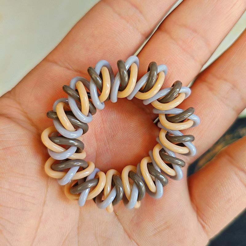 Candy-Colored Thick Bracelet-Style Hair Ring: Extra-Large Korean Rubber Band and Spring Headband Ornament