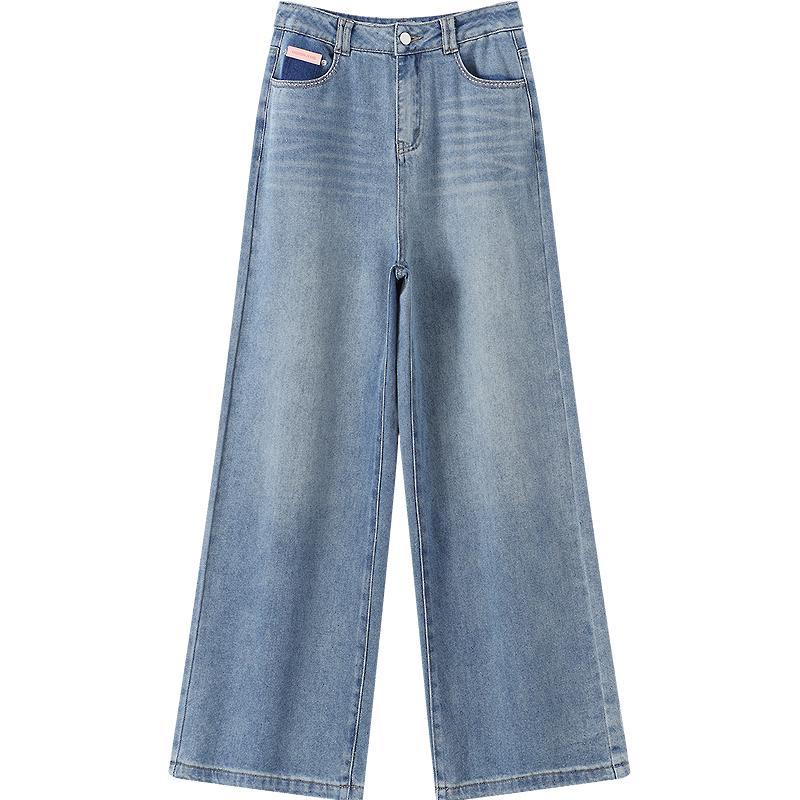 Betu Women s Loose Fit High-Waist Wide-Leg Jeans L